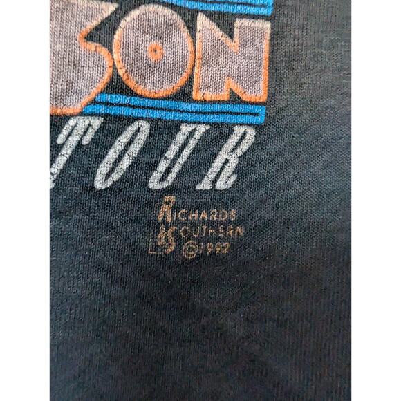 Vtg Alan Jackson Dont Rock The Jukebox Shirt Two Sided Single Stitch 1992 - Picture 8 of 8